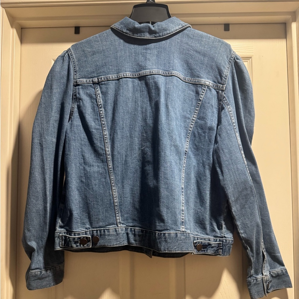NWT a.n.a Women's Classic Blue Jean Jacket Size XL - Picture 6 of 7
